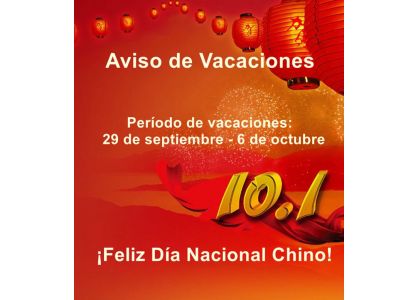 Aviso de vacaciones